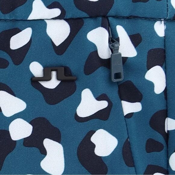 NWT J. Lindeberg Women’s PIA Golf Ankle Pants Moroccan Blue Animal Print Size 26 - Picture 3 of 11